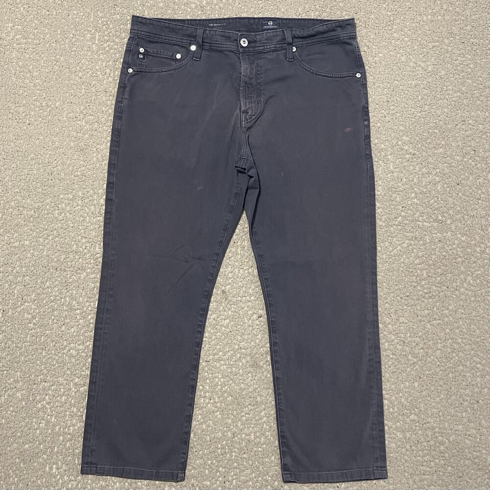 Adriano Goldschmeid Pants Mens 36x32* Blue The Graduate Tailored Leg